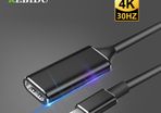 Kebidu USB-C Type (Thunderbolt 3 Compatible) HDMI Female (UHD 4K@30Hz) (Brand New/Warranty)