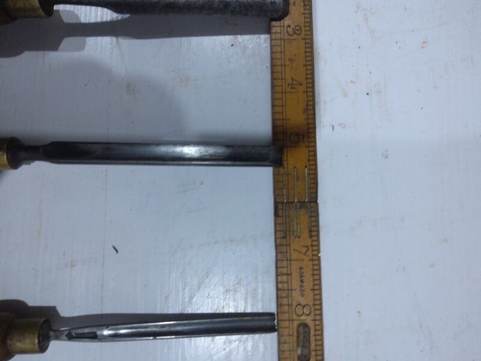 set of vintage graduated chisels