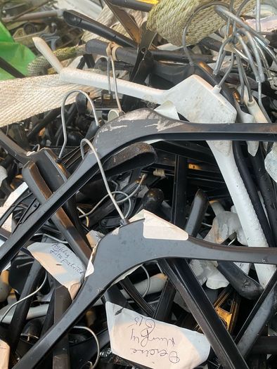 Free tonne bags of hangers all good quality suit a charity shop etc