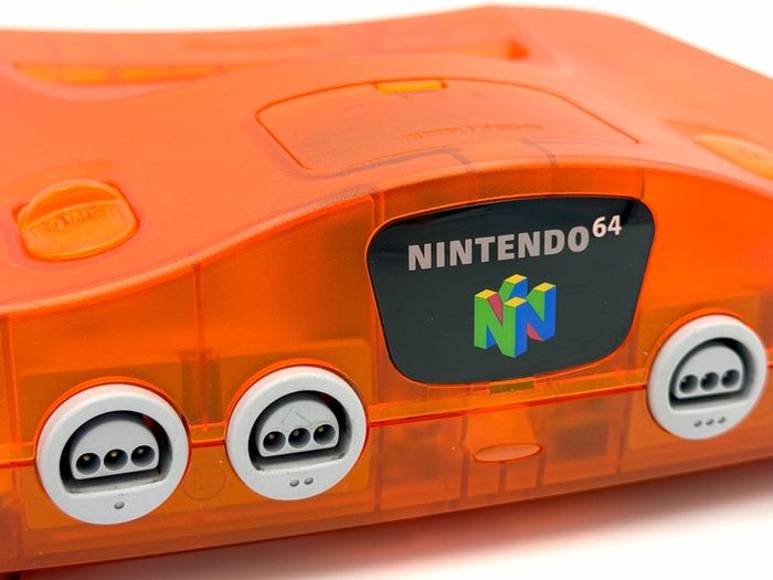 Nintendo N64 Funtastic Fire Orange Console - Mint Condition