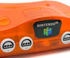 Nintendo N64 Funtastic Fire Orange Console - Mint Condition
