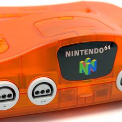 Nintendo N64 Funtastic Fire Orange Console - Mint Condition