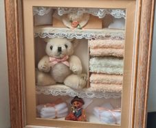 Vintage Baby Bedroom Shadow Box