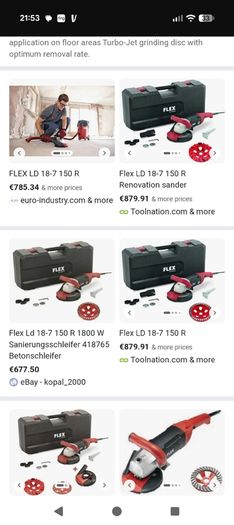 FLEX floor grinder 220v