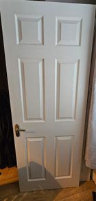 Timber white door