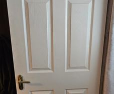 Timber white door