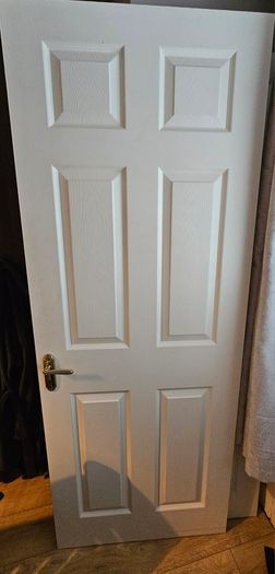 Timber white door