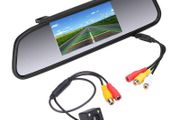 Car Video Player 4.3 inch Car Rearview Mirror Monitor Rear View Camera CCD Video