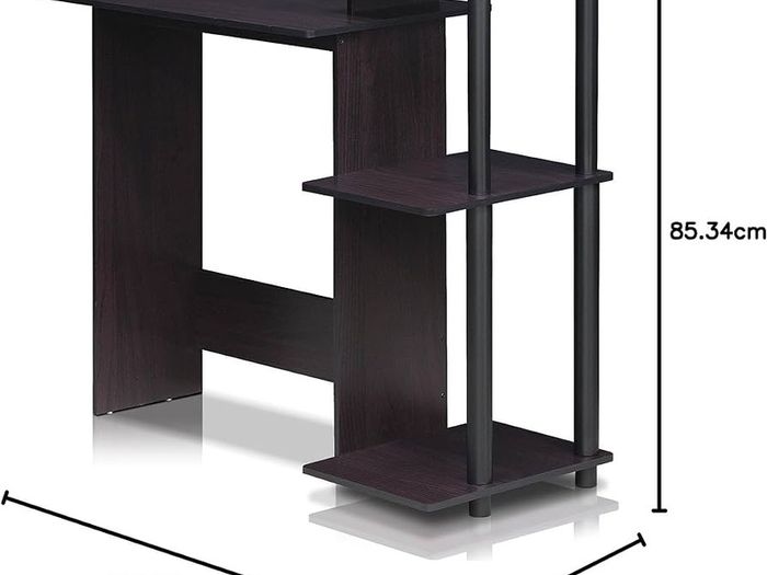 NEW SALE | Efficient Home Laptop Notebook Computer Desk, Study Desk, Writing Desk, Dark Walnut