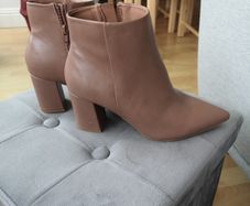 Gallery Beige Ankle Boots Size Uk 6