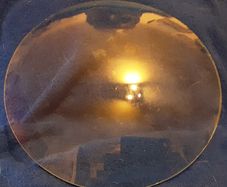 clock glass, curved x2