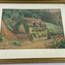 Vintage watercolour of thatched cottage Image 4