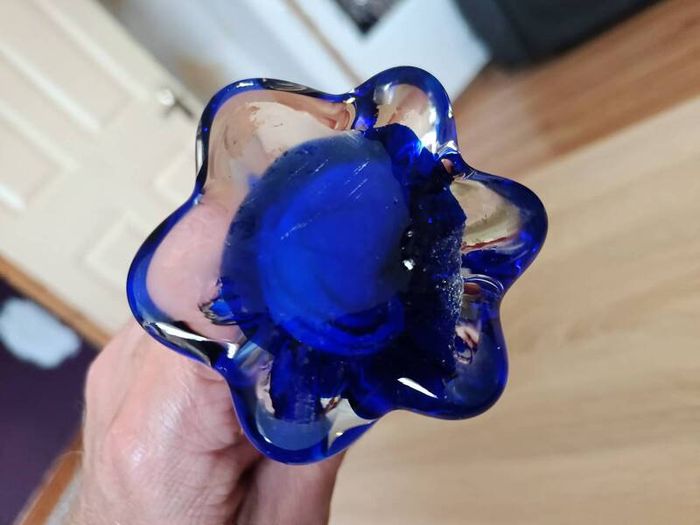 Vintage Art Glass Vase 19cm 380g