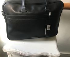Calvin Klein leather laptop bag, new