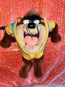 1998 Looney Toones Taz Tazmanian Devil plush toy