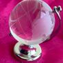 Glass globe paper weight x2 one gold & silver Image 7