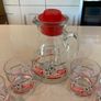 Italia 1990 Coca Cola Jug and Glass Set rare Image 2