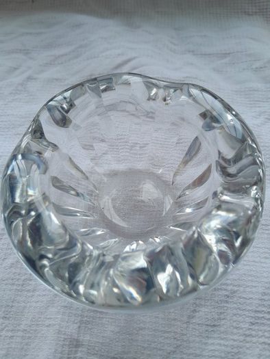 Antique Baccarat Glass ashtray French