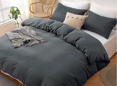 Duvet Cover Set - Easy Care and Soft hand feel breathable Microfibre Duvet Cover with Pillow cases (MULTIPLE COLOURS AND SIZES)