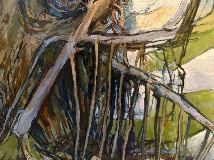 Original oil painting - Albert B Ogden