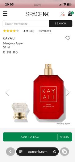 New KAYALI Eden Juicy Apple EDP 50ml