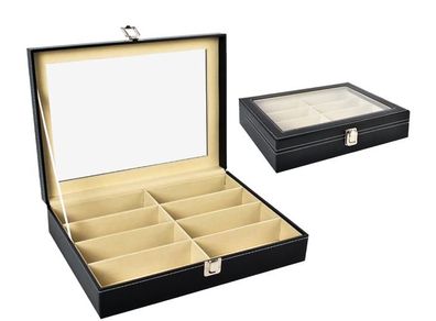Sunglass Organizer PU leather 8 Slots