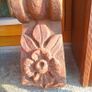 Antique Architectural Carved Wood Wall Sconce Image 6