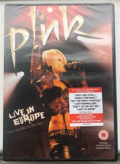 Pink -Live in Europe 2004 -Try This Tour -New