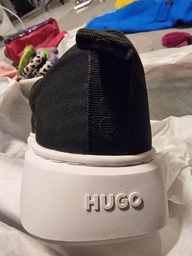 HUGO Men's Allen Derby Sneaker Black EU 43