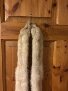 Vintage Double Mink Fur Stole/Scarf/Wrap Excellent Condition