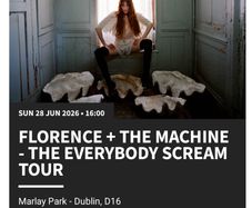 Florence & The Machine Marlay Park 1x ticket