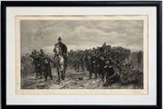 1893 Military Engraving, The Return from Inkerman, Lady Butler