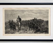 1893 Military Engraving, The Return from Inkerman, Lady Butler