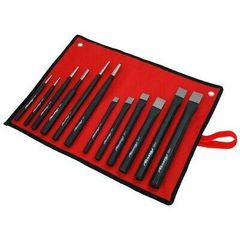 Neilsen 12pc Heavy Duty Punch & Chisel Set Cold Chisels Centre PIN Taper Punches