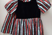 vintage velvet/taffeta dress 7/8 yrs