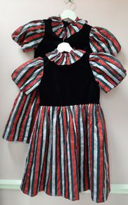 vintage velvet/taffeta dress 7/8 yrs