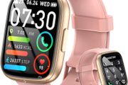 Smart Watch for Women Answer/Make Call, 1.95" HD Screen Fitness Watch with Heart Rate/Sleep/Stress Monitor, New Smartwatch with 110+ Sport Modes, IP68 Waterproof Activity Tracker for Android iOS, Pink Visit the Poounur Store