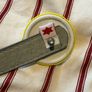 KLING Adjustable Grey Belt With Smiley Face Button Badge! Image 4