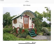 Gypsy Caravan Glamping Pod Office  12ft x 7ft