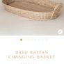 Olli Ella Bayu Baby Changing Basket with Luxe Organic Cotton Liner Image 5