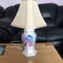 Hand painted AVOCA BLUE table lamp Image 5
