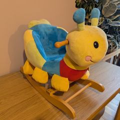 Wooden rocking Caterpillar
