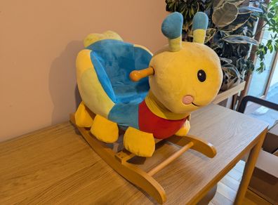 Wooden rocking Caterpillar