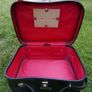Vintage 1900S Black Textured faux-leather Revelation Train Vanity Case Image 6