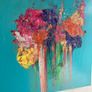 Large Original Abstract Floral Art Painting Irish abstract art Warm Aesthetic Image 7