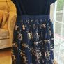 Beautiful Velvet Embroidered Mesh John Lewis Dress Image 3
