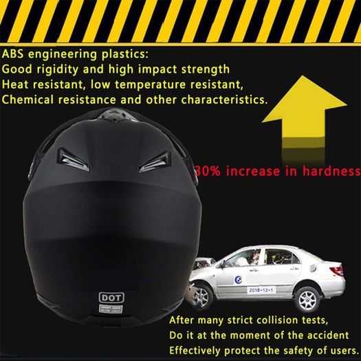 Motorcross Helmet Matt Black,Full Face Off Road Crash Helmet with D.O.T Certified MX ATV BMX Racing Protective Gear Gift Goggle Glove Mask,A,S(52x53cm)