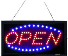 NEW SALE | LED Open Sign, 19x10 inch (48x25cm) 2 Modes Flashing & Steady Light, Open Sign for Business Advertisement Board Electric Display Board for Business, Walls, Window, Shop, Bar, Hotel