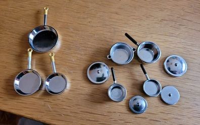 Pots and pans,utensils, cook ware for dolls house kitchen Pots and pans , utensils for dolls house kitchen