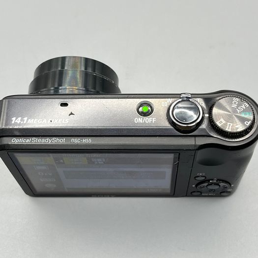 Sony Cybershot DSC-H55 Digital Camera 14MP 10x Zoom Black + SD